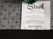 Jute Rug 8x10, Natural Jute Fiber Area Rug, Natural Sisal Area Rug with Black Border, 8x10 Carpet, Solid Jute Rug 8 x 10, Farmhouse Rug