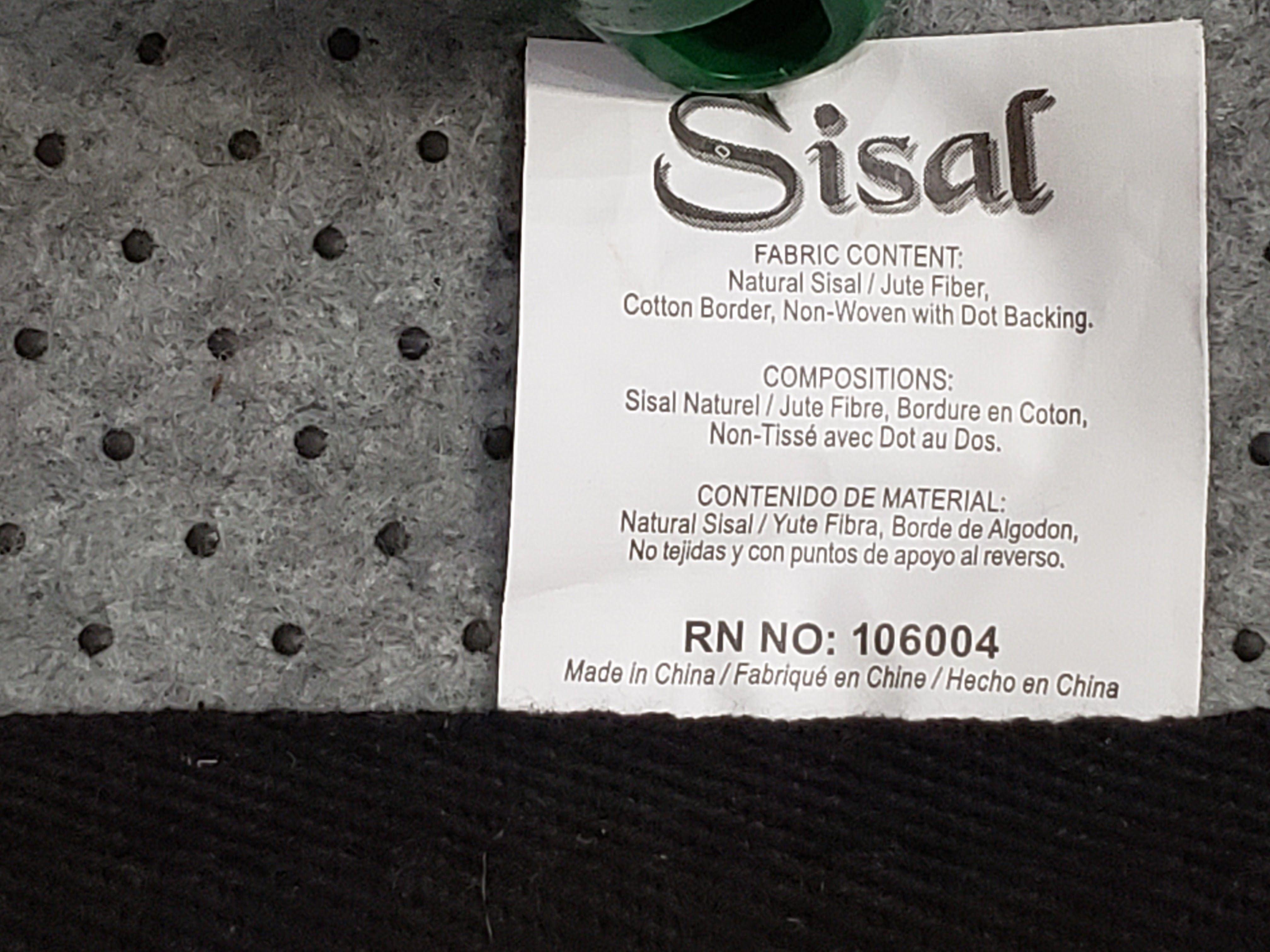 Jute Rug 8x10, Natural Jute Fiber Area Rug, Natural Sisal Area Rug with Black Border, 8x10 Carpet, Solid Jute Rug 8 x 10, Farmhouse Rug