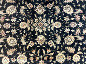 Black Pak Persian Rug 8x10, Floral Allover