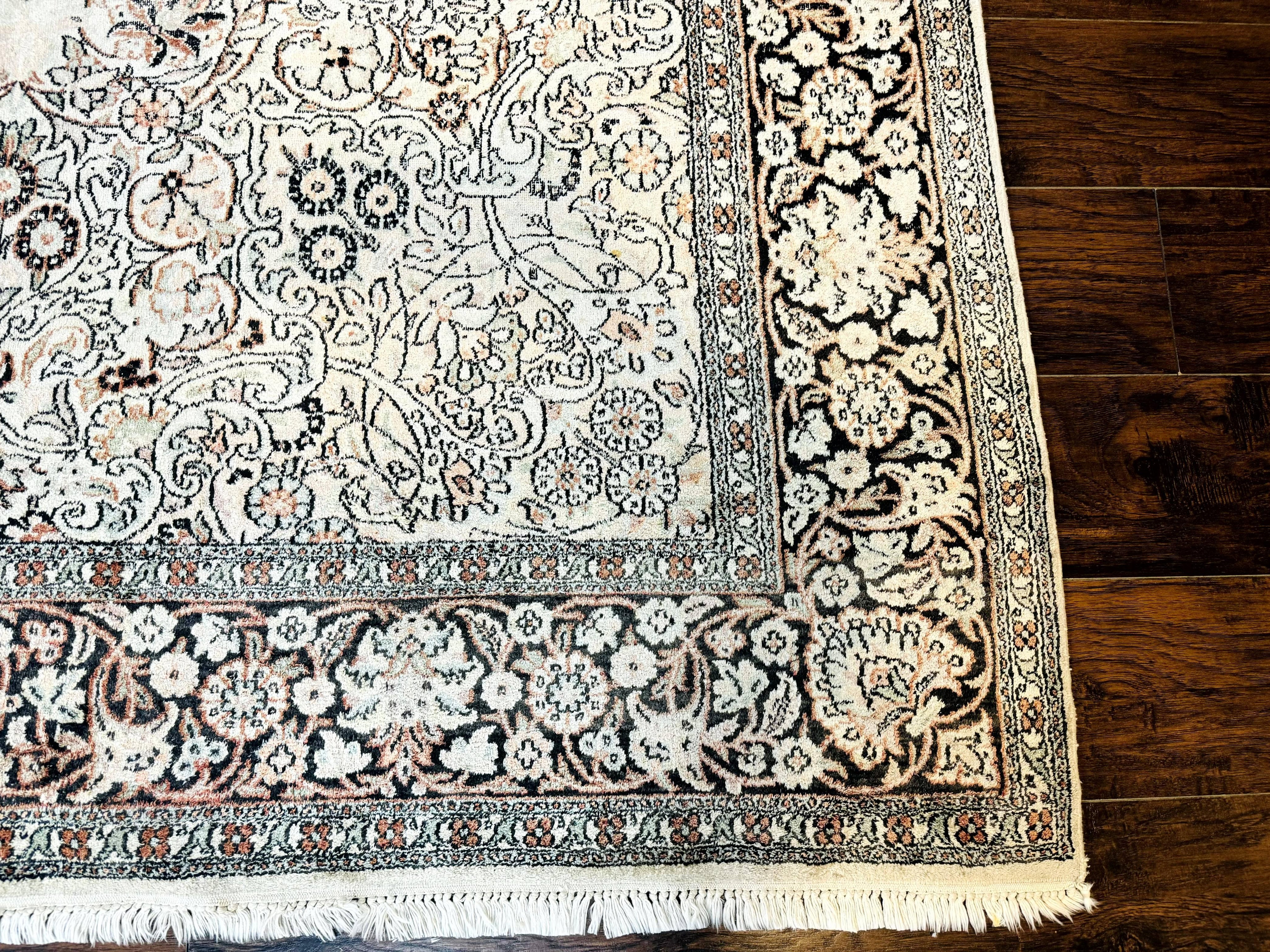 Silk Indian Kashmiri Rug 6x9