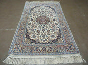 4' X 6' Very Fine Handmade Oriental Wool Silk Accent Rug Hand Knotted Beauty
