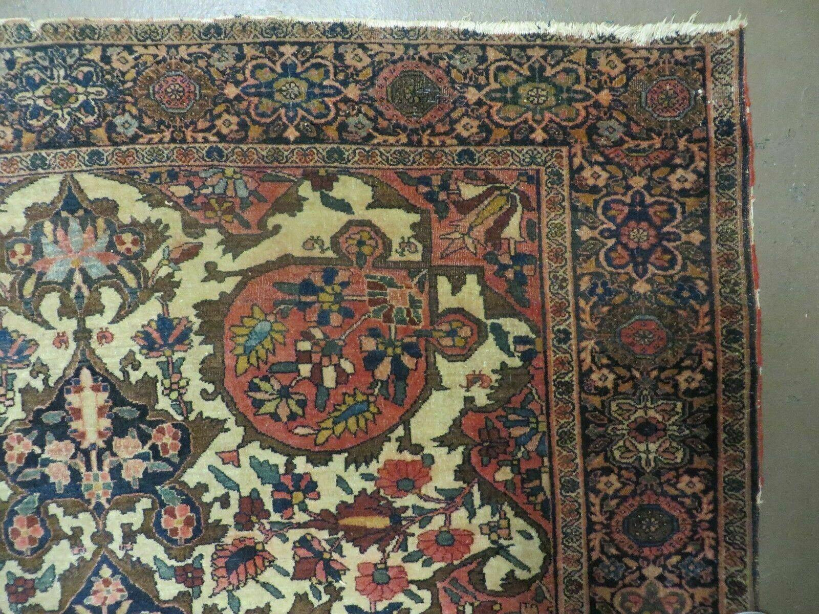 4' X 6' Antique Ultra Fine Handmade India Floral Oriental Wool Rug Carpet Nice