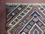 2' 1" X 4' 4" Antique Handmade Bagface Kilim Shirvan Caucasian Wool Rug Nice