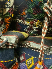 2' X 4' Handmade Turkish Tribal Kilim Wool Rug Double Saddle Bag Khorjin Nice