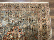 Silk Turkish Kayseri Rug 5x7, Light Blue