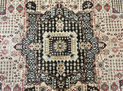 Room Sized Oriental Rug 10x11, Power Loomed Carpet, Tan Brown, Unique Loom