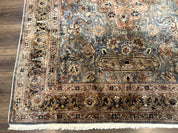 Silk Turkish Kayseri Rug 5x7, Light Blue