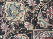 Sino Persian Rug 6x9, Herati Very Fine 400 KPSI, Black