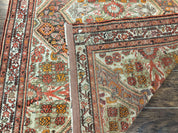 Wonderful Antique Persian Malayer Rug 4x6, Wool Hand Knotted Authentic Oriental Carpet, Very Fine