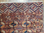 4x7 Antique Yamud Rug Russian Rug Turkoman Rug Fine Weave Rug