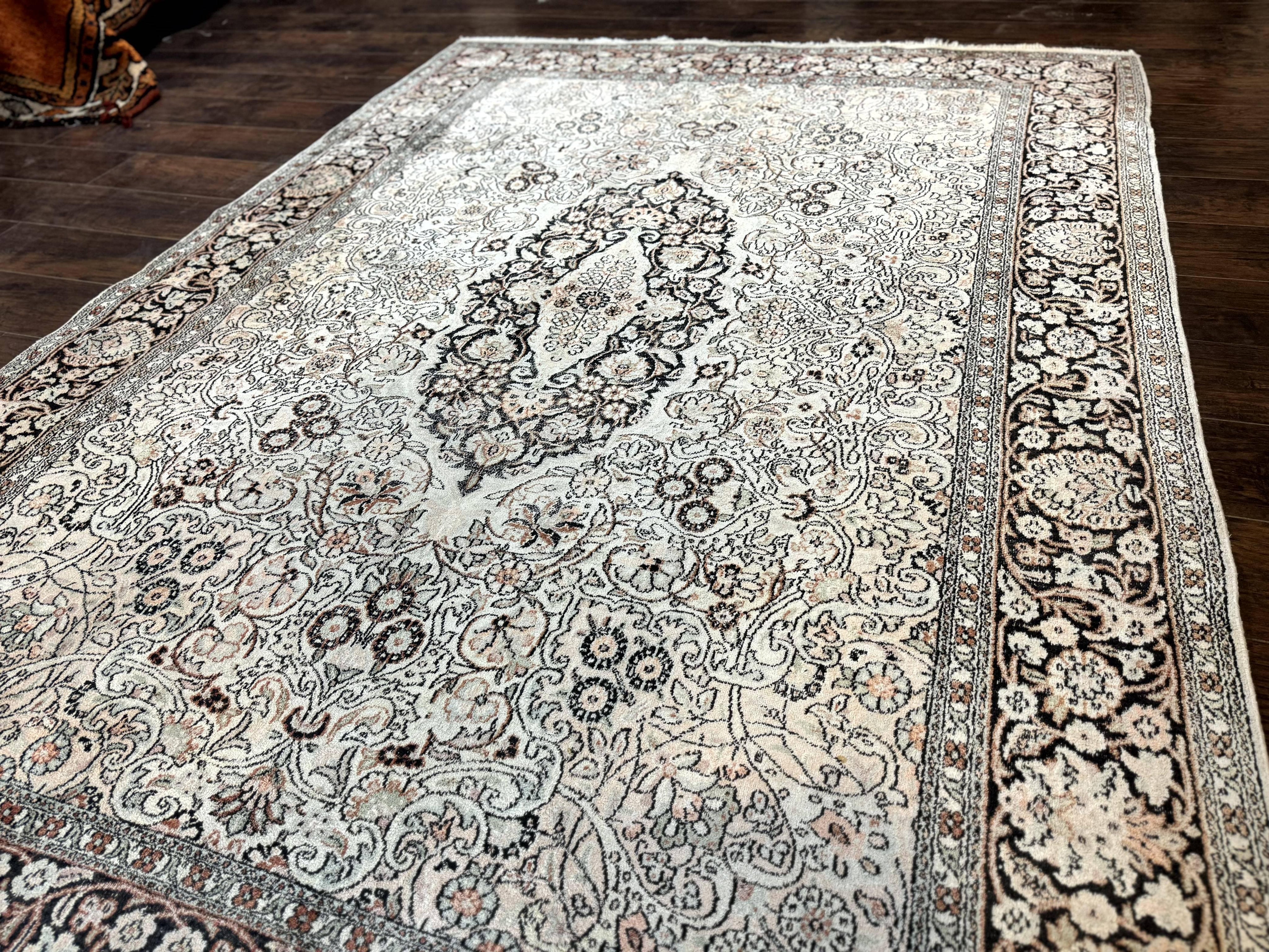 Silk Indian Kashmiri Rug 6x9