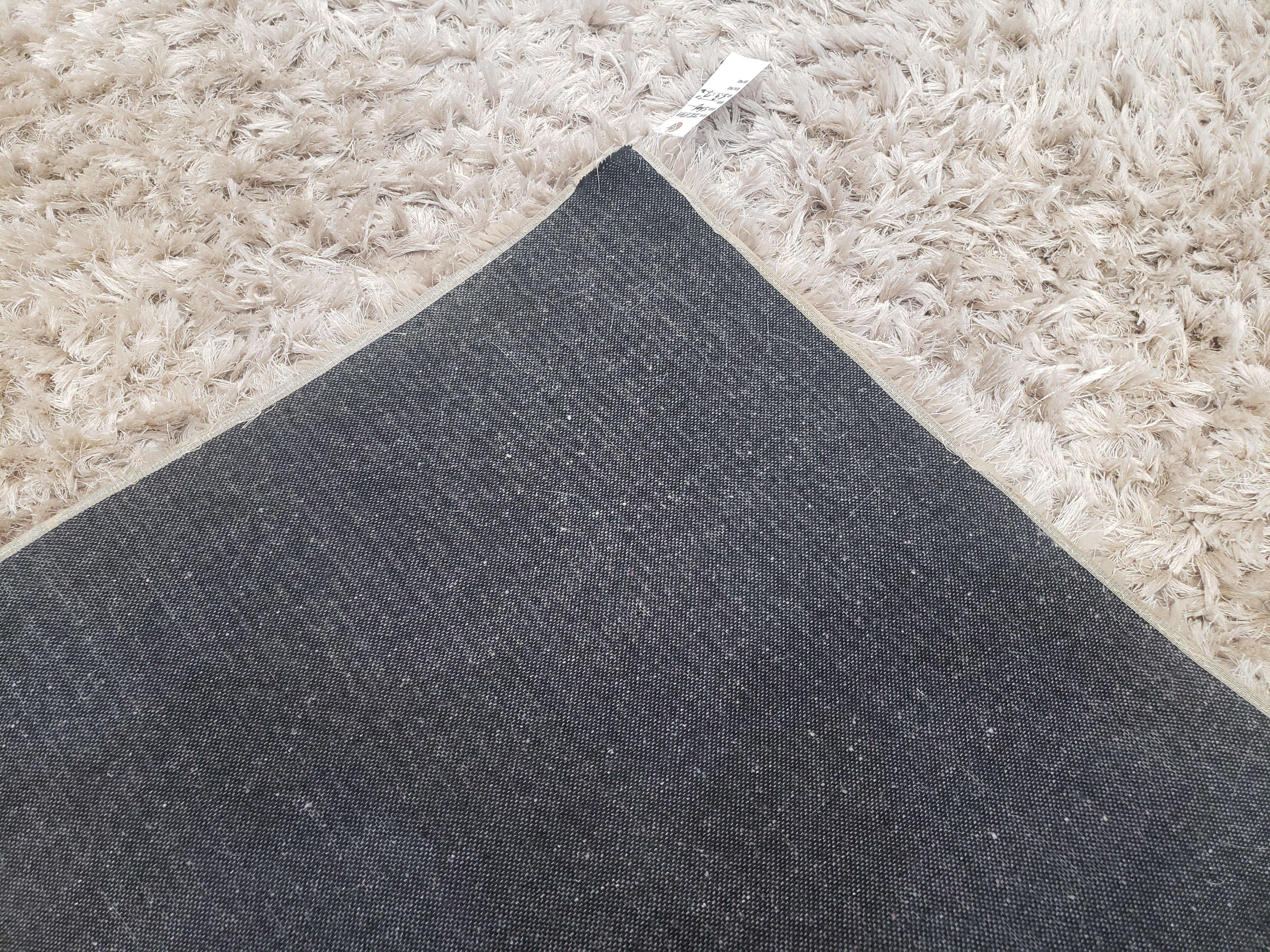 Ivory Shag Rug 6x7, Flokati Carpet, Shaggy Soft Plush Pile Area Rug, Modern Contemporary