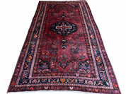 5.5 X 10 Handmade Wool Tribal Gallery Rug Wide Runner Corridor Rug Floral Red