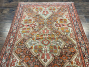 Wonderful Antique Persian Malayer Rug 4x6, Wool Hand Knotted Authentic Oriental Carpet, Very Fine