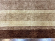 Indo Gabbeh Rug 5x8, Contemporary Wool Stripped Modern Area Rug, Hand Knotted Medium Sized Carpet