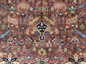 Indo Persian Heriz Rug 10x15, Allover Pattern, Large Wool Handmade Rug