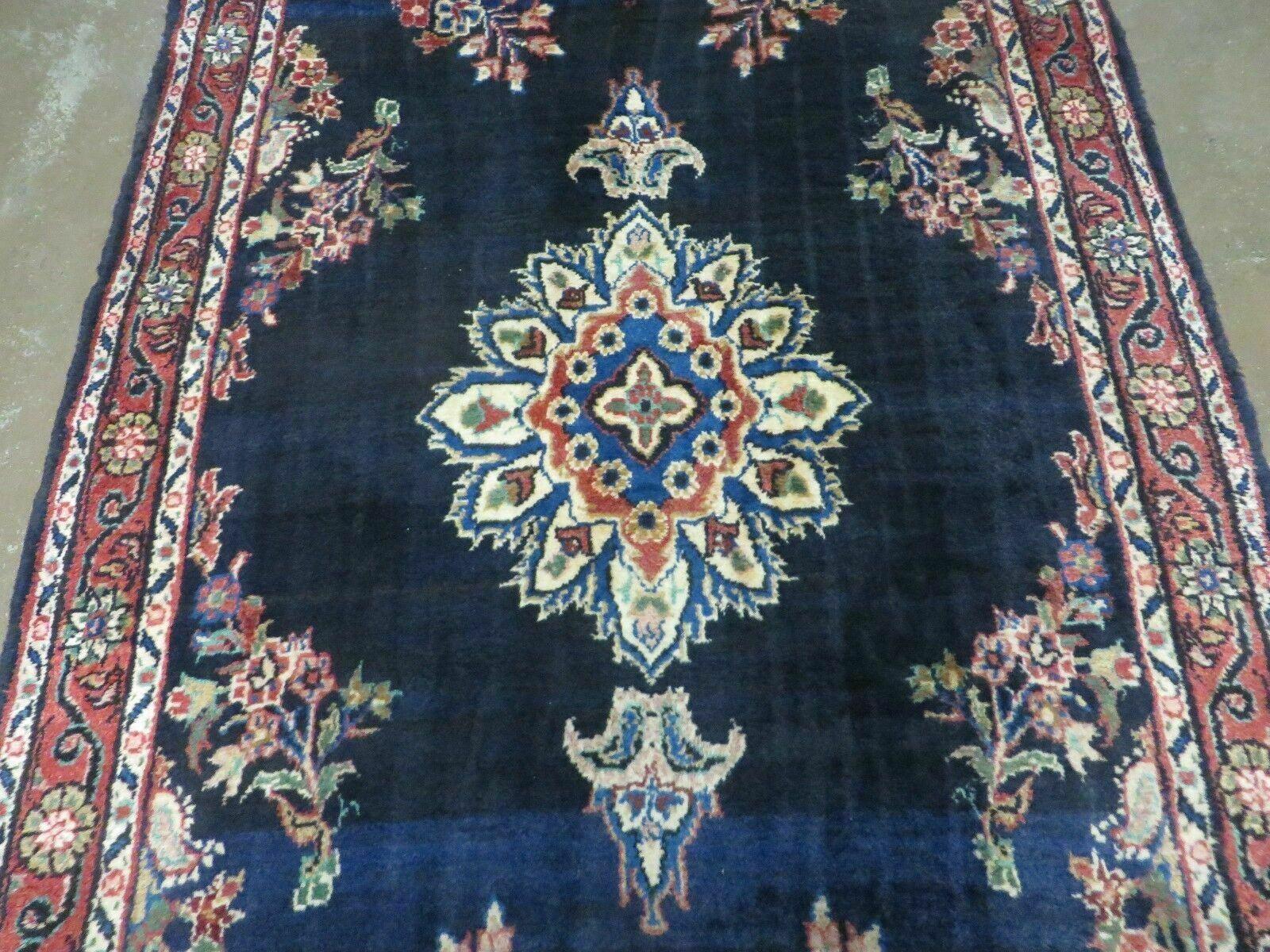 Persian Runner Rug 4x11, Navy Blue Antique Lilihan Runner