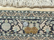 Silk Indian Kashmiri Rug 3x4, Very Fine 400 KPSI, Silk Prayer Rug, Handmade