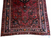 5.5 X 10 Handmade Wool Tribal Gallery Rug Wide Runner Corridor Rug Floral Red