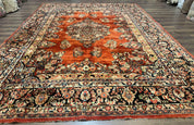Antique Persian Sarouk Rug 9x12