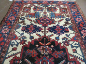 5.5' X 10.5' Antique Handmade Indian Floral Oriental Wool Rug Tribal Veg Dye Nice