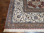 Persian Nain Rug 11x15 – Wool on Silk, Hand-Knotted, Signed Masterpiece