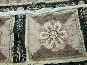 9' X 12' Handmade English Aubusson Savonnerie Design Needlepoint Wool Rug Nice