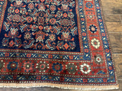 Antique Persian Tribal Rug 4x6, Kurdish Rug