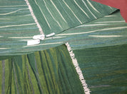 Green Turkish Kilim Rug, 6x9 - 7x10 Rugs, Bird, Handmade New Area Rug, Wool, Bohemian Boho Decor, Hand Woven, Modern Abstract Flat Weave Rug