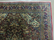 3' 5" X 5' Antique Handmade Indian Agra Fine Weave Wool Rug Organic dye Nice