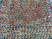 Antique Persian Seraband Runner 3.7 x 11 - Red, Wool, Mir Pattern