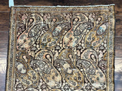 Antique Persian Malayer Runner Rug 3x16, Repeated Boteh Paisley Design, Rare Rug, 1920s Antique Oriental Carpet, Wool Handmade Hand Knotted 3 x 16 ft Rug