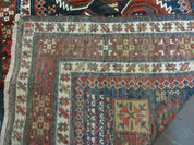 3' 7" X 14' Antique Handmade Caucasian Wool Rug Carpet Nice