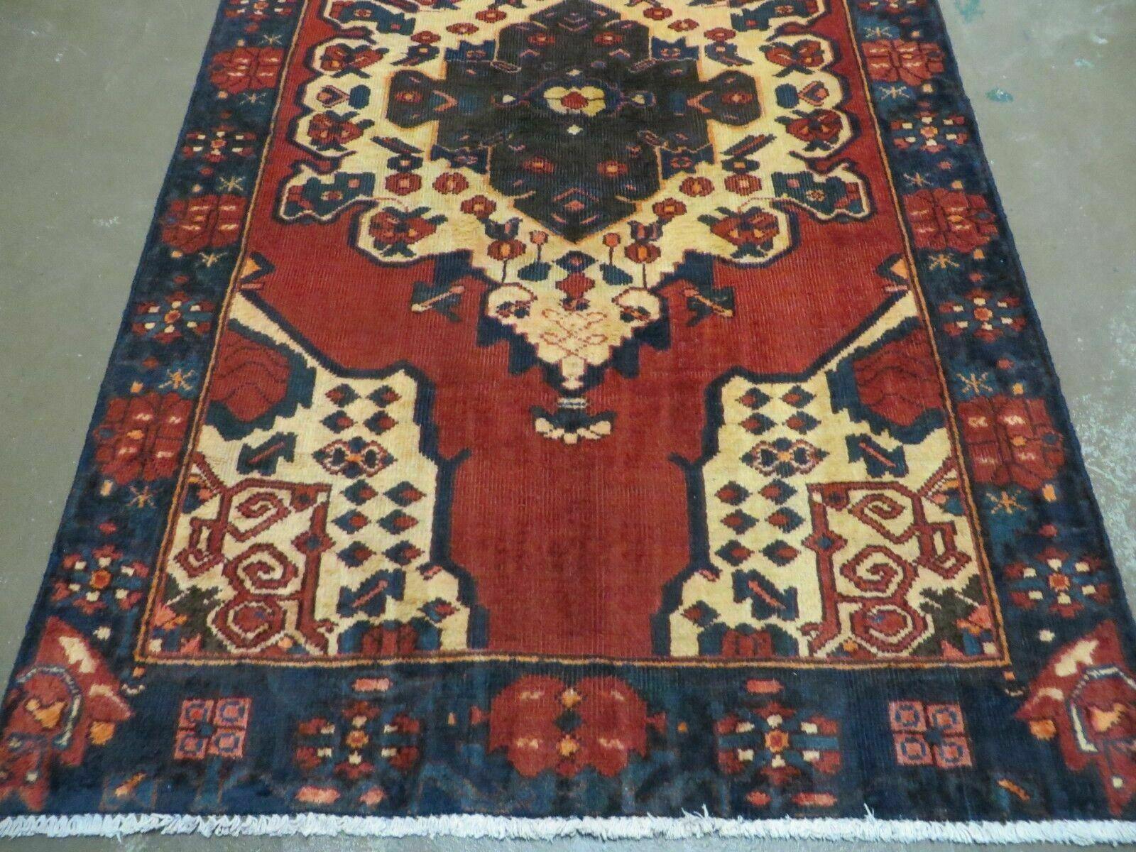 4' X 7' Antique 1920 Handmade Turkish Wool Rug Veg Dye Nice