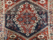 4' X 4' 4" Antique Handmade Turkish Oriental Bergema Wool Veg Dyes Tribal Collectible Rug