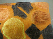 4' X 6' Modern Handmade Hooked Rug Wool Abstract Nice