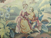 Antique French Tapestry 5x6 French Handmade Aubusson Nature One Of A Kind Rare