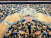 Antique Chinese Peking Rug 12.6 x 14.9, Palace Size Asian Oriental Carpet, Art Deco Rug, Rare