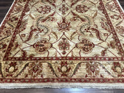 Indian Mahal Rug 7x9, Traditional Wool Carpet