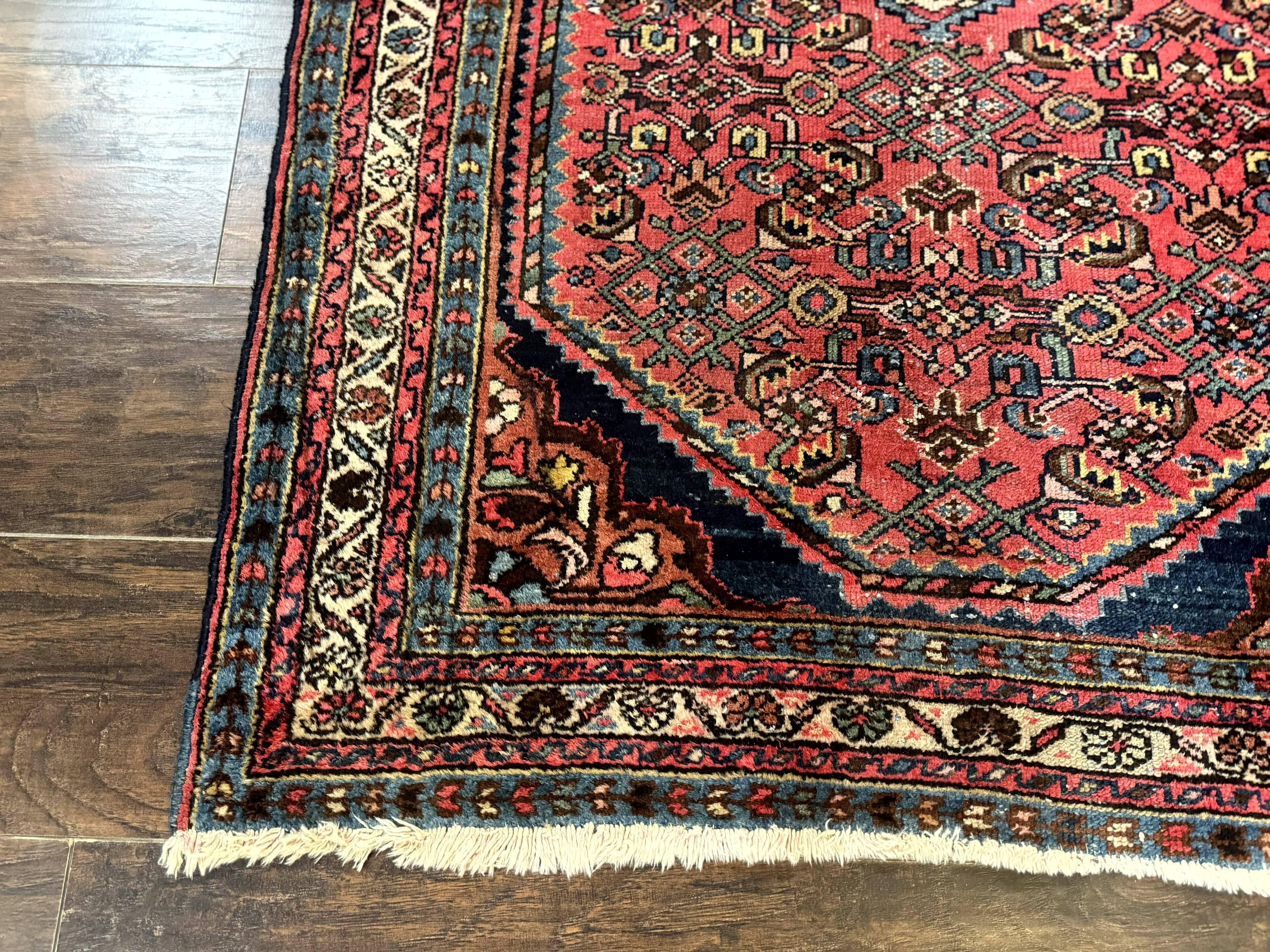 Antique Persian Tribal Rug 3.6 x 5, Hamadan Angelas Rug