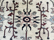 Peshawar Rug 10x14, Beige and Rust Red, Large Pak Persian Rug, Pakistani Rug