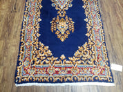Semi Anique Dark Blue Persian Kerman Runner, 2'7" x 13'5"