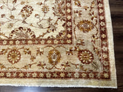 Pakistani Peshawar Rug 8x10, Pak Persian Traditional Oriental Carpet, Handmade, Wool, Allover Pattern