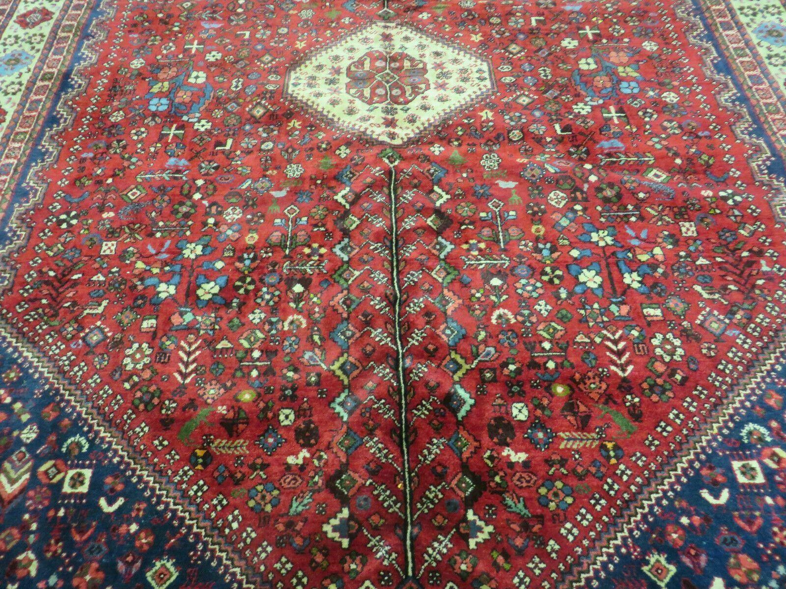 Persian Tribal Rug 7x10, Shiraz Carpet, Abadeh Rug