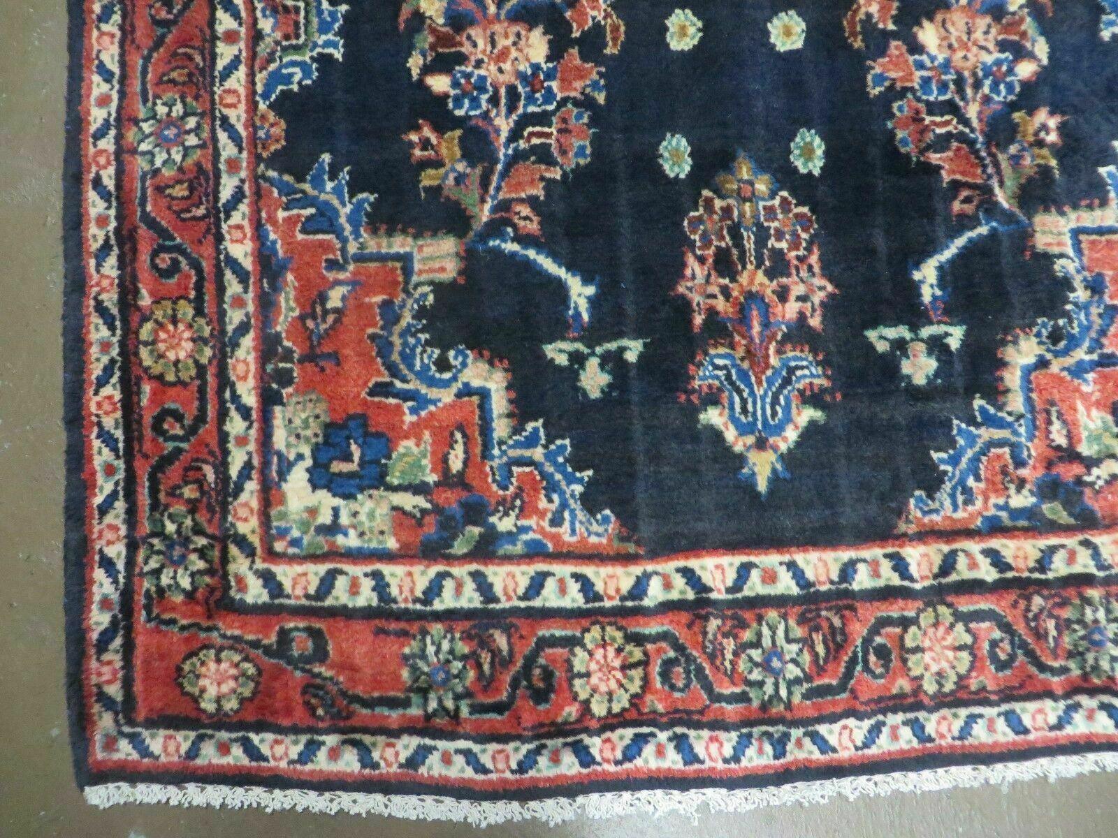 Persian Runner Rug 4x11, Navy Blue Antique Lilihan Runner
