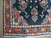 Persian Runner Rug 4x11, Navy Blue Antique Lilihan Runner