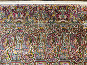 Rare Antique Persian Kerman Lavar Rug 9x12, Boteh Paisley Design