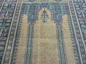 4' X 6' Antique Handmade Turkish Mehrab Prayer Wool Rug Lantern Beautiful