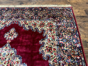 Karastan Rug 8.8 x 12 - Red Floral Kirman - Wool Pile Carpet