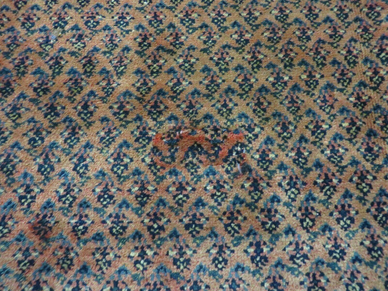 Antique Persian Seraband Runner 3.7 x 11 - Red, Wool, Mir Pattern